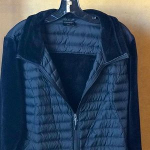 FINAL SALE PRICE 32 Degrees Heat Puffer/Velour Jacket in Black